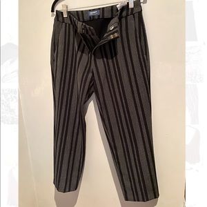 Old Navy Black & White Striped Pants